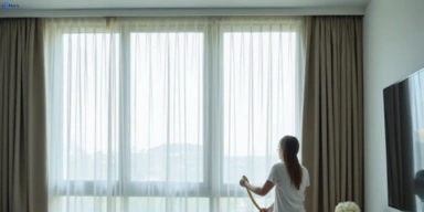 Delicate sheer drape cleaning purga Matty Curtain Cleaning
